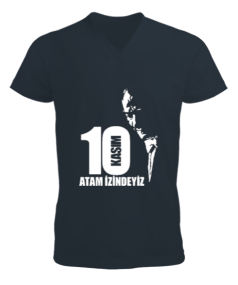 atatürk erkek kısa kol v yaka t-shirt Erkek Kısa Kol V Yaka Tişört