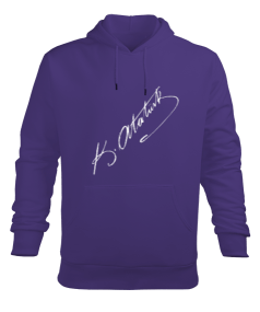 ATATÜRK İMZA ERKEK Erkek Kapüşonlu Hoodie Sweatshirt