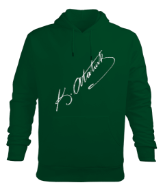 ATATÜRK İMZA ERKEK Erkek Kapüşonlu Hoodie Sweatshirt