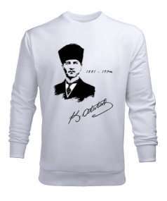 Atatürk imzalı Erkek Sweatshirt