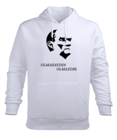 Atatürk- Olmasaydın Olmazdık Erkek Kapüşonlu Hoodie Sweatshirt