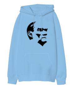 Atatürk Oversize Unisex Kapüşonlu Sweatshirt