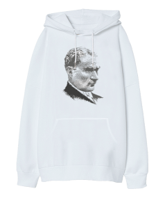 Atatürk Oversize Unisex Kapüşonlu Sweatshirt