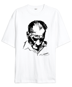 atatürk oversize unisex t-shirt Oversize Unisex Tişört