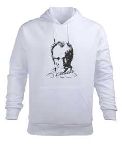 Atatürk Resimli Logolu Erkek Swith Kapşonlu Erkek Kapüşonlu Hoodie Sweatshirt