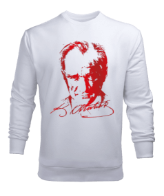 Atatürk resimli sweatişört Erkek Sweatshirt