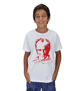 Atatürk Silüet ve İmza Çocuk Unisex