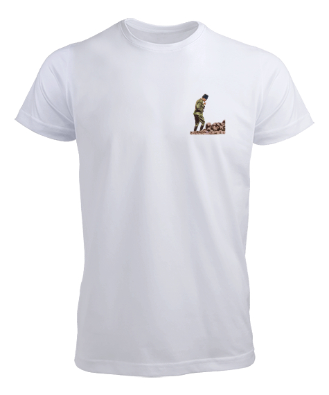 Tisho - Atatürk T shirts Beyaz Erkek Tişört