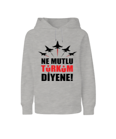 Atatürk temalı erkek Çocuk Unisex Hoodie Kapüşonlu