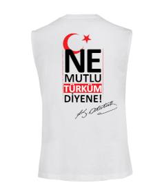  Atatürk Türkiye Kesik Kol Unisex Tişört