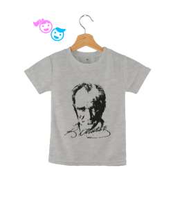 Atatürk,Türkiye. Gri Çocuk Unisex