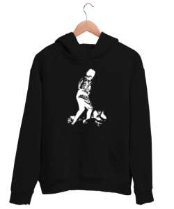 Atatürk,Türkiye. Siyah Unisex Kapşonlu Sweatshirt