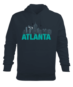 Atlanta Erkek Kapüşonlu Hoodie Sweatshirt