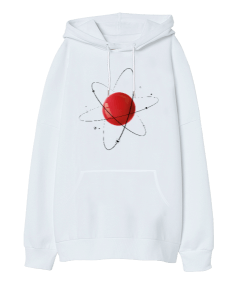 Atom Oversize Unisex Kapüşonlu Sweatshirt