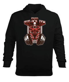 Attack on Titan GYM Vücut Geliştirme Bodybuilding Fitness Tasarım Erkek Kapüşonlu Hoodie Sweatshirt