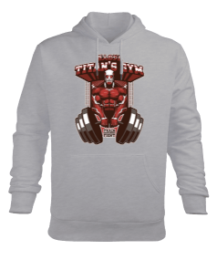 Attack on Titan GYM Vücut Geliştirme Bodybuilding Fitness Tasarım Erkek Kapüşonlu Hoodie Sweatshirt