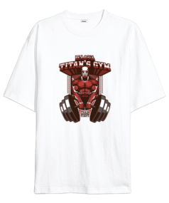 Attack on Titan GYM Vücut Geliştirme Bodybuilding Fitness Tasarım Oversize Unisex Tişört