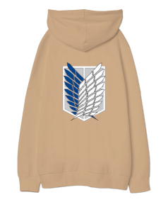 Attack on Titan Oversize Unisex Kapüşonlu Sweatshirt