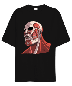 Attack on Titan Tasarım Baskılı Oversize Unisex Tişört