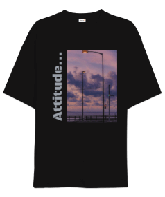 attitude is everything. Oversize Unisex Tişört