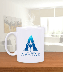 Avatar Film Logolu Beyaz Kupa Bardak