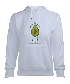 Avocado Man Kadın Kapşonlu Hoodie Sweatshirt