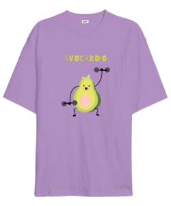 Avocardio - Avokado Lila Oversize Unisex Tişört