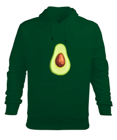 Avokado Logolu Erkek Kapüşonlu Hoodie Sweatshirt