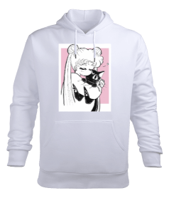 Ay Savaşçısı, Sailor Moon Erkek Kapüşonlu Hoodie Sweatshirt