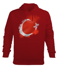 AY YILDIZ Erkek Kapüşonlu Hoodie Sweatshirt