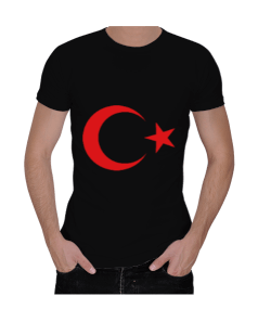 ay yıldız Erkek Regular Kesim Tişört t-shirt Erkek Regular Kesim Tişört