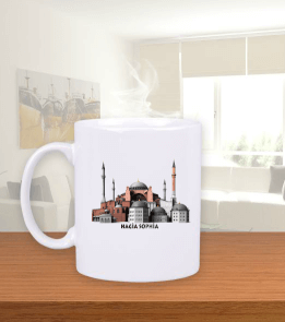 AYASOFYA Kupa Beyaz Kupa Bardak