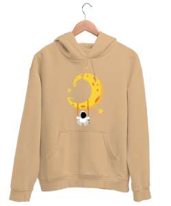 AYDAKİ ADAM Camel Unisex Kapşonlu Sweatshirt