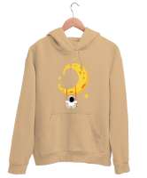 AYDAKİ ADAM Camel Unisex Kapşonlu Sweatshirt - Thumbnail