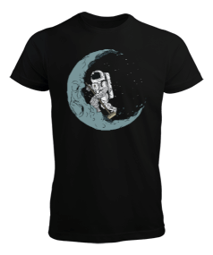 Ayı Süpüren Astronot Erkek Tişört