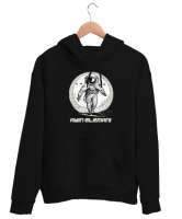 Ayın Elemanı - Astronot Siyah Unisex Kapşonlu Sweatshirt - Thumbnail