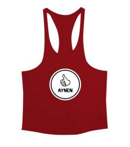 Aynen Komik Esprili Kırmızı Erkek Tank Top Atlet