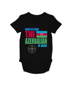 Azerbaycan,Azerbaijan,Azerbaycan Bayrağı,Azerbaycan logosu. Siyah Bebek Zıbını