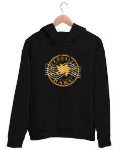 Azerbaycan,Azerbaijan,Azerbaycan Bayrağı,Azerbaycan logosu. Siyah Unisex Kapşonlu Sweatshirt