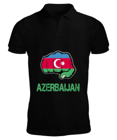 Azerbaycan,Azerbaycan ve Türkiye,Azerbaycan Bayrağı,Türkiye Bayrağı. Erkek Kısa Kol Polo Yaka