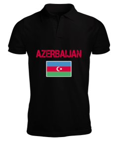 Azerbaycan,Azerbaycan ve Türkiye,Azerbaycan Bayrağı,Türkiye Bayrağı. Erkek Kısa Kol Polo Yaka