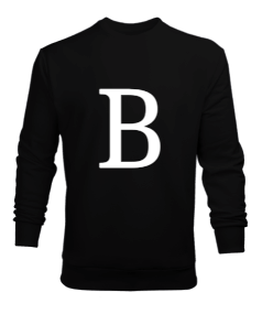 B harfi Erkek Sweatshirt