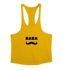 Baba - Babalar gününe özel Sarı Erkek Tank Top Atlet