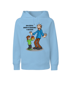 Baba ve çocuk baskılı erkek Çocuk Unisex Hoodie Kapüşonlu