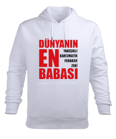 BABALAR GÜNÜN ÖZEL Erkek Kapüşonlu Hoodie Sweatshirt