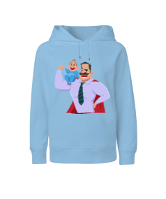 Babamı seviyorum baskılı erkek Çocuk Unisex Hoodie Kapüşonlu - Thumbnail