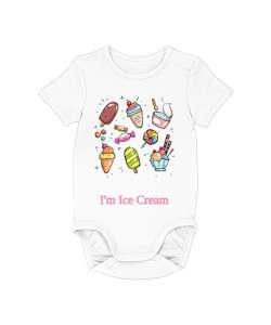 Baby Ice Cream Beyaz Bebek Zıbını