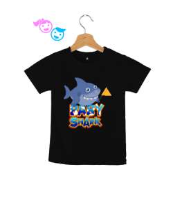 Baby Shark - Sevimli Yavru Balık Siyah Çocuk Unisex