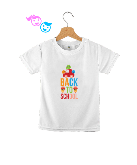 BACK YO SCHOOL Beyaz Çocuk Unisex