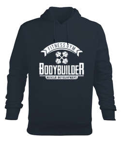 Badybuilder Füme Erkek Kapüşonlu Hoodie Sweatshirt